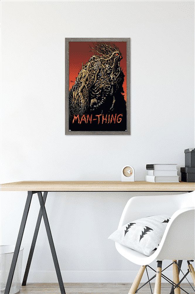 Marvel Comics: Man-Thing #2 Wall Poster, 14.725" x 22.375" Framed