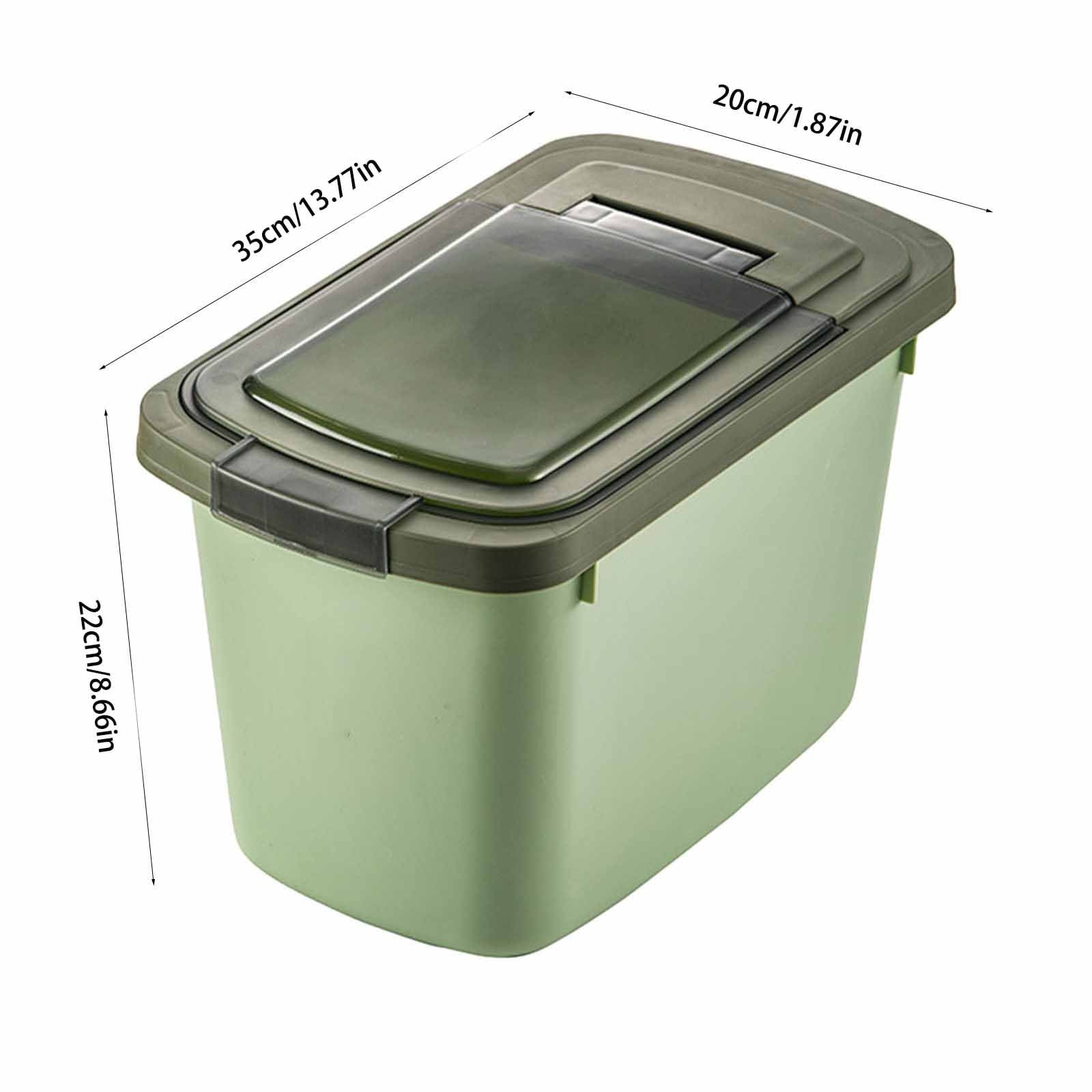 Miogawg Food Storage Container, With Scoop, Airtight Rice Storage Bins, Flour Containers Pet Food Dispenser, Plastic Kitchen Pantry Organization For Cereal Baking Supplies