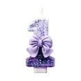 thumbnail image 4 of Oioii Purple Candle Birthday Candles Purple Butterfly Cake Decorations Sequins for Anniversary Celebrations Party Supplies, D, 4 of 4