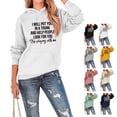 thumbnail image 4 of Sudadera con capucha de manga larga con cordón, holgada, cómoda, diseño de patrón de letras, sudadera de poliéster para mujer para uso diario, 4 of 6