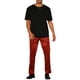 thumbnail image 2 of Pantalones metálicos rectos para hombres Inspire Chic, pantalones de fiesta y discoteca brillantes, 28 rojo, 2 of 6