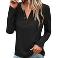 thumbnail image 1 of Yuyuzo Sweatshirts pour Femmes Manches Longues Col Rond Rayé Couleur Unie Pull Oversize, 1 of 7