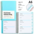 thumbnail image 4 of Deals of The Day Clearance! Gosuguu Mini Size Password Book, A6 Loose Leaf Notebook, Thickened Skin-Filled Student Notebook, Personal Organizer, Secure Password Keeper for Home or Work, 4 of 6