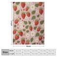 thumbnail image 4 of Nawypu  Strawberry Blanket, Pink Throw Blanket Gifts for Fruit Lovers, Soft Lightweight Red Strawberry Flower Flannel Blanket, Cozy Bedding Blanket for Kids Girl, Couch, Chair, Bedroom,, 4 of 6