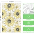 thumbnail image 6 of Yellow Floral Boho Kitchen Towels Dish Towels, 18x26 Inch Seasonal Spring Summer Decoration Hand Towels Set of 2, 6 of 6