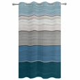 thumbnail image 2 of Outdoor Curtains for Patio Waterproof, Blue Ombre Wooden Windproof Pravicy Outside Porch Blackout Curtain, Farmhouse Retro Wood Gradient Sun Blocking Grommets Curtains for Cabana Gazebo 54"x95", 2 of 9
