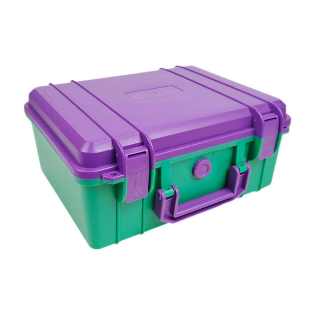 DYNWAVECA Waterproof Tool Box Cameras Case Lock Box Storage Box Protector Hard Case for Test Instruments Household Protects Electronics Green