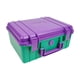thumbnail image 1 of Caja de herramientas impermeable, estuche rígido, bolsa de transporte, caja de almacenamiento para protección de manos, estuche para cámara para equip Púrpura verde, 1 of 8