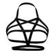 thumbnail image 1 of de arnés de cuerpo negro hecho a mano Crop Top Arnés gótico  de tiras enjaulado Yuyangstore sujetador de arnés, 1 of 8