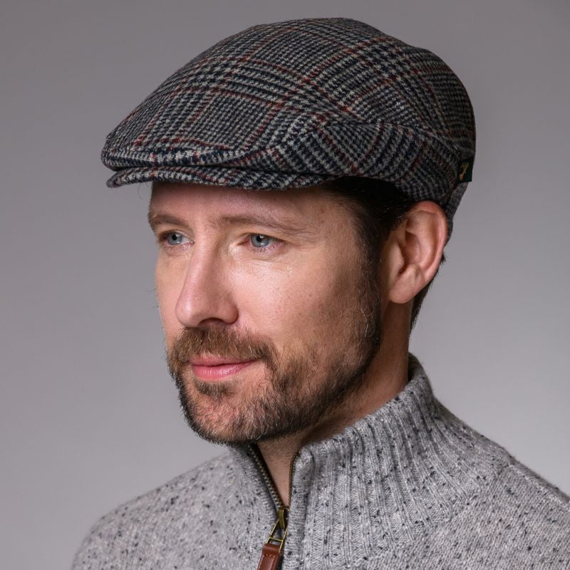 Mucros Weavers Irish Trinity Flat Cap Wool Tweed Newsboy Vintage Hat Made in Ireland