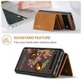 thumbnail image 5 of SaniMore Case for Google Pixel 7 6.3", PU Leather Case Soft TPU Inner Detachable Magnetic Folding Wallet Card Slots Kickstand Anti-drop Shockproof 360°Protection Case For Google Pixel 7, Brown, 5 of 11