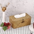 thumbnail image 5 of &nbsp;Soporte rectangular para caja de pañuelos tejidos, servilletero decorativo, dispensador de cartón de bombeo, caja facial para decoración del hogar, oficina y coche brillar Electrónica, 5 of 5