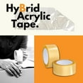 thumbnail image 5 of SSBM 1.88 Inch x 110 Yards Hybrid Acrylic Tape, Yellow Transparent, Shipping, Moving, 2 Mil 36 Rolls, 5 of 7