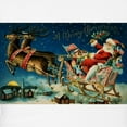 thumbnail image 3 of CafePress - Vintage Santa Sleigh - Women's Light Pajamas, 3 of 4