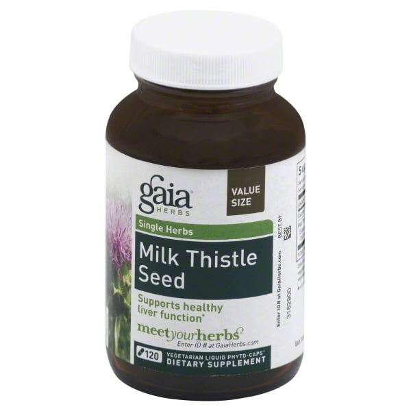 Photo 1 of Gaia Herbs Gaia Single Herbs Milk Thistle Seed, 120 ea