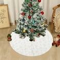 thumbnail image 3 of WKSCLPAI Tree Skirt,Fall Tree Skirt,White Christmas Tree Skirt,Mini Tree Skirt,30.7in Snowflake Design for Holiday Decorations, 3 of 8