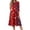 Red, variant on Maxi Dresses for Women American Flag Floral Beach Long Dresses Boho Independence Day 4th Of July Summer Dresses Casual Evening Dress for Party Red L