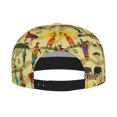 thumbnail image 2 of Zufioo Ethnic African Print Flat Brim Baseball Cap, Sun Protection, Sweat Absorption, Adjustable Sports Cap, Suitable for Men and Women in All Seasons, 2 of 7