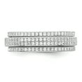 thumbnail image 4 of Sterling Silver Polished Rhodium-plated CZ Pav� Eternity Motion Ring QR6186, 4 of 5