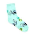 thumbnail image 3 of Disney Stitch Women's Semi Sheer Mid-Crew Socks, 2-Pack, Shoe Sizes 4-10, 3 of 5