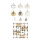 thumbnail image 4 of 44 bolas navideñas para colgar en el árbol de Navidad, con forma de estrella. Oro blanco, 4 of 9