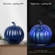 thumbnail image 1 of Decoraciones de Halloween, adornos de Halloween, regalos de Halloween, linterna de calabaza de vidrio azul rosa con luces LED de calabaza temporizadas, calabaza decorativa de gran venta., 1 of 8