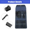 thumbnail image 6 of Vocoste 16 Pcs Manicure Set with Blue PU Leather Case, Stainless Steel Pedicure Set, Nail Clippers Scissors Black, 6 of 7