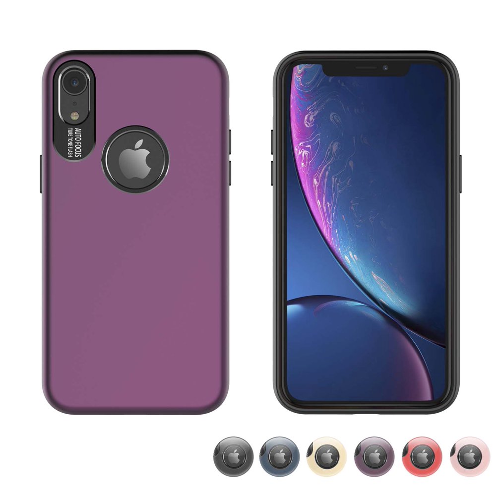 iPhone XR Case, Case For 2018 Apple iPhone XR 6.1", Njjex 2in1 [Silicone inner Layer