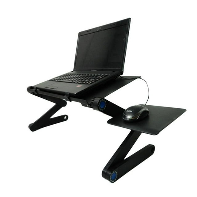 Mesa Soporte para Laptop Reclinable y Ergonómica 2 Ventiladores y Soporte para Mouse