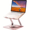 thumbnail image 1 of JUNWELL Adjustable Ergonomic Laptop Stand - 360° Rotating  Foldable  Portable Riser for MacBook and All Laptops Up to 16 Inches  Collaborative Work  Desk Space Saver  Comfortable Viewing, 1 of 7