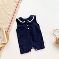 thumbnail image 2 of Sngxgn Baby baby Cotton Long-sleeve Bodysuits(Blue,90), 2 of 9