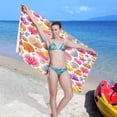 thumbnail image 5 of Coolnut Colorful Seashells & Starfishes Beach Towel Fast Drying Camping Towels Sand Free Beach Blanket Soft Absorbent Travel Sport Towel for Gym Bath Shower Swimming 31" x 71" Washcloth Gift, 5 of 7
