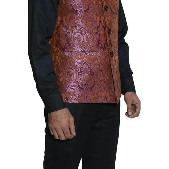Luxe Jacquard Nehru Jacket for Men - Stylish Indian Wedding Vest Coat, Designer Formal Party Wear, Nehru Collar Vest, Elegant Men’s Fashion, XS to XXXL