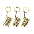 thumbnail image 3 of OHOIOLLA 3Pcs Abacus Keychains Golden Stylish Key Holder Unique Durable Key Decoration Accessory, 3 of 5