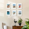 thumbnail image 2 of OASIS 8x12 Picture Frame Set of 5, Display Pictures 6x8 with Mat or 8 x 12 Without, Wall Gallery Photo Frames, White, 2 of 14