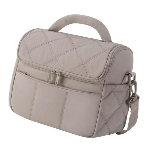 Bolsa térmica térmica reutilizable con correa ajustable, multifuncional y resistente al calor. Caqui