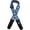 Blue with Gold Moons, variant on Lock-It Straps Jacquard 2" Locking Guitar Strap Blue with Gold Moons