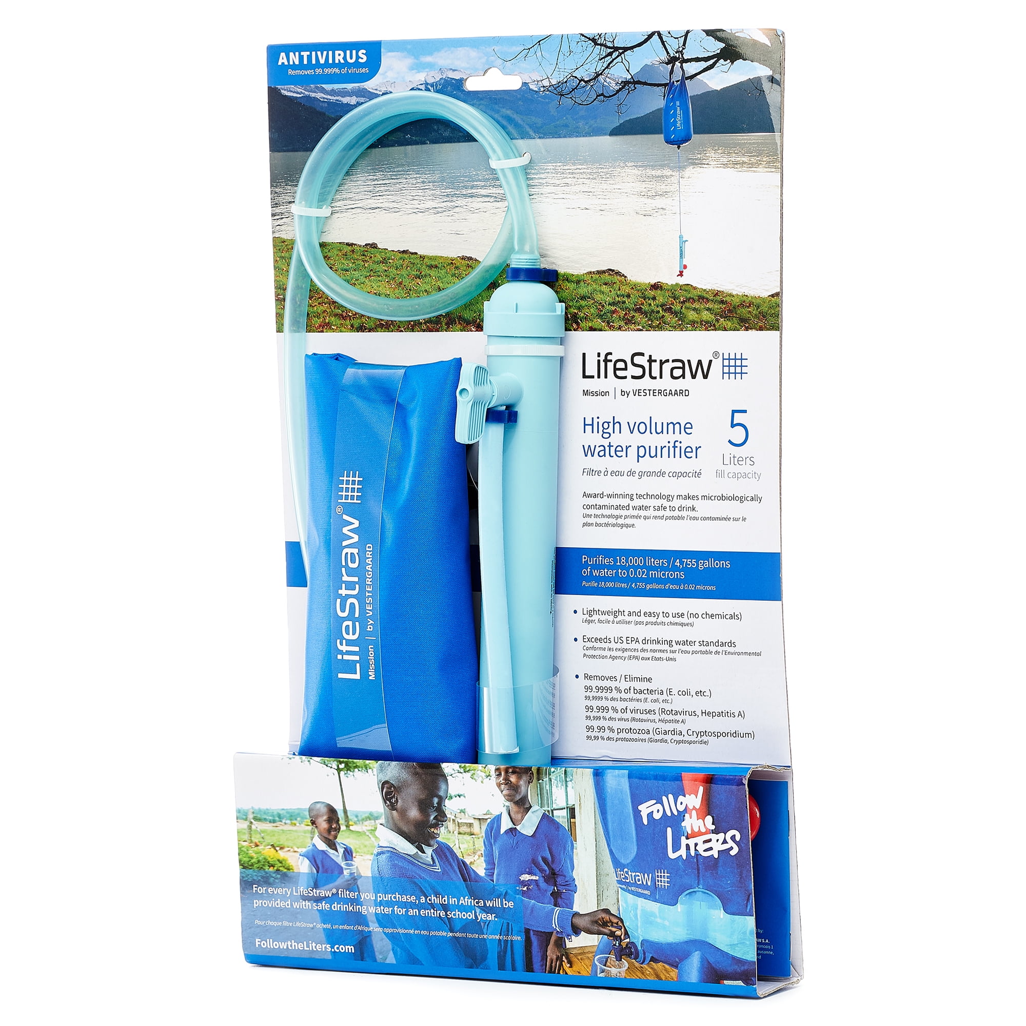 LifeStraw Mission Water Purification System 12 Liter Gravity Fed Purifier 