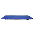 thumbnail image 5 of GoDecor 4.5' Folding Gymnastics Mat, 4.5' x 2' x 1.2"PU Leather Tumbling Mats, Blue, 5 of 7