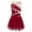 Red, variant on YUUMIN Kids Girls Mesh Splice Figure Ice Skating Dress Sleeveless Gymnastic Leotard Skirt Sequins Camisole Navy Blue 6