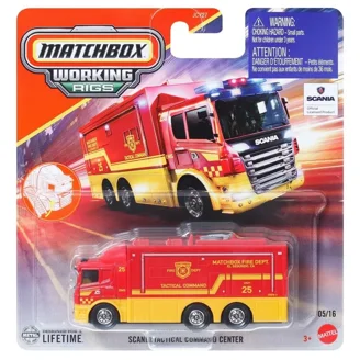 Matchbox Supreme Hero Ultra Max Red Hazard Squad Fire Truck Toy