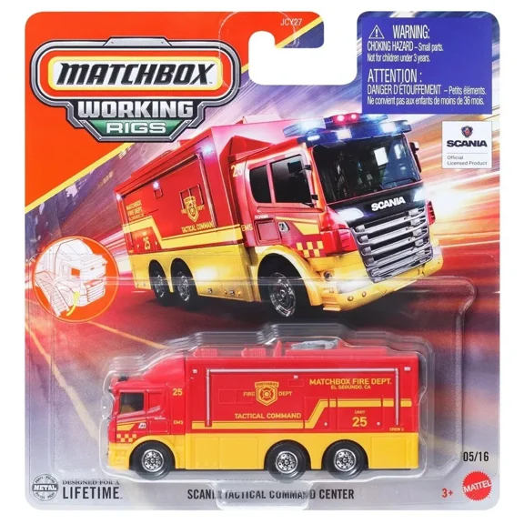 MATCHBOX SCANIA TACTICAL COMMAND CENTER WORKING RIGS 2025