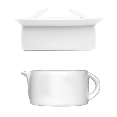 BergHOFF International Butter Dish and Gravy/Sauce Boat 2 Piece Set