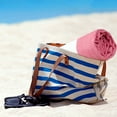 thumbnail image 6 of REGALWOVEN Cotton Beach Towels, Sand Free Quick Dry and Absorbent Swim Towel for Travel, Pool, Yoga, Sports Pink 40" x 72", 6 of 7