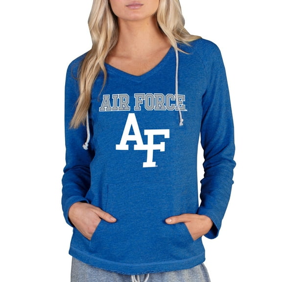 Women's Concepts Sport Royal Air Force Falcons Mainstream Lightweight Terry Pullover Hoodie