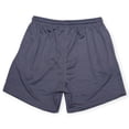 thumbnail image 2 of Nexus Clothing Men Basic Solid Mesh Breathable Mesh Shorts (Charcoal), 2 of 2