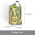 thumbnail image 3 of XMXT Collapsible Laundry Basket Hamper, Desert Plant Watercolor Large Laundry Bag Clothes Hamper with Aluminum Handle, 50L, 3 of 7