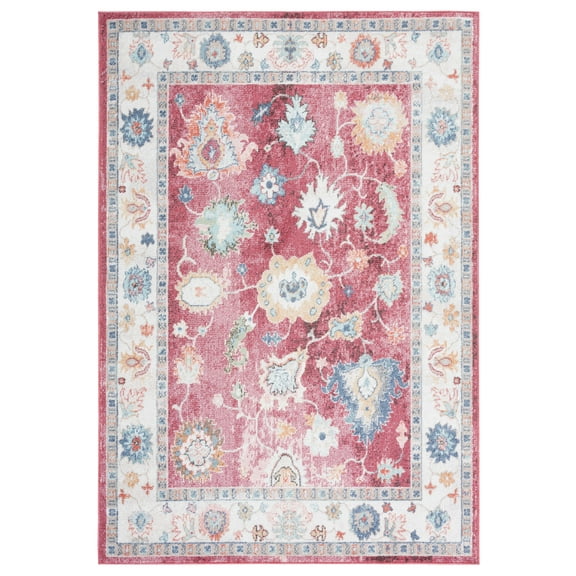 SAFAVIEH Phoenix Paisley Floral Area Rug, Red, 8' x 10'