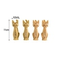 thumbnail image 5 of veasfak 4 Pcs/Set Kitten Cartoon Clip Clothes Pin Multi Use Photo Holder Portable Drying Yellow, 5 of 5