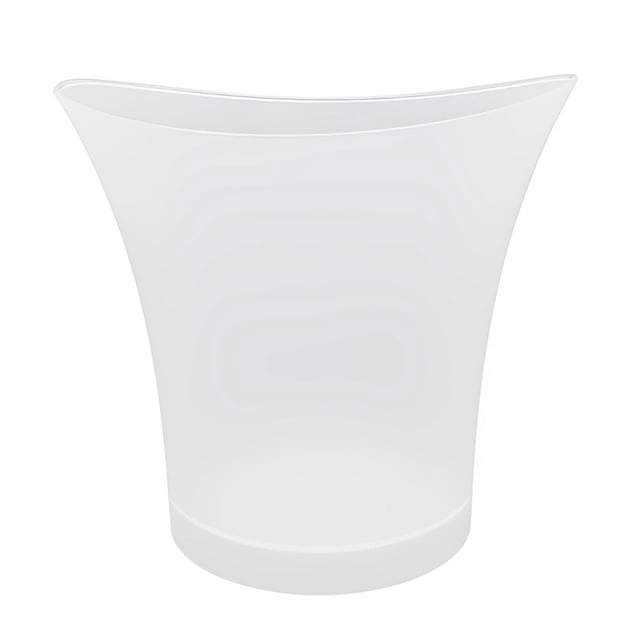 Yuarrent Cubo de hielo LED de plástico resistente al agua de 5L y 6 colores, barra de discoteca iluminada, champán, whisky, cerveza, cubo, bares, fiesta Barra de herramientas rojo Yuarrent JJ16802-01